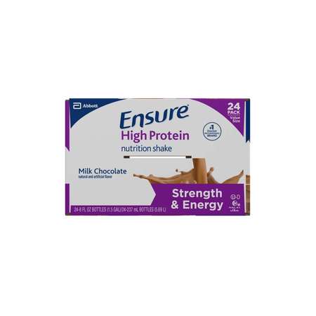 Ensure Ensure High Protein Chocolate 8 oz. Bottle, PK24 64115